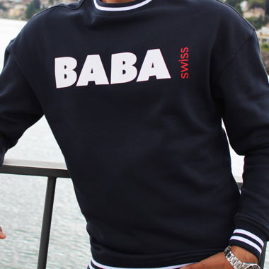 BABA College Sweater navy