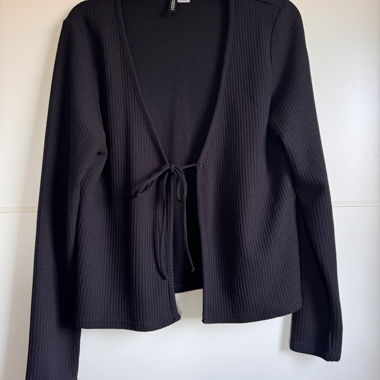 Tie cardigan