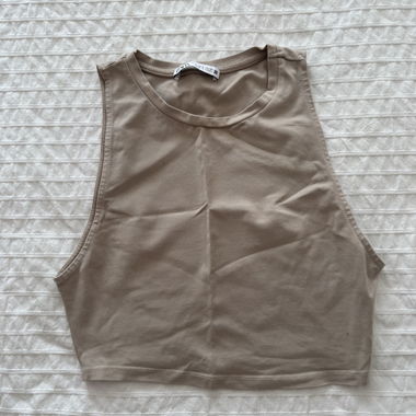 Canotta beige Zara
