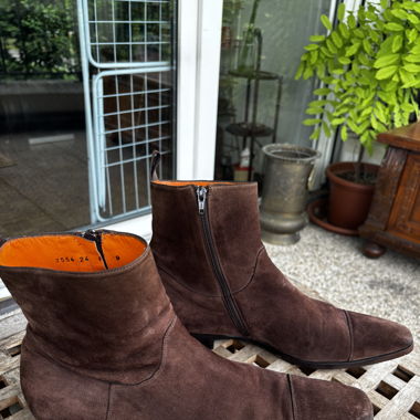 Bottines Santoni en daim