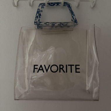 Sac étiquette-cintre transparente