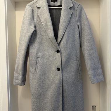 grey transitional coat from Only