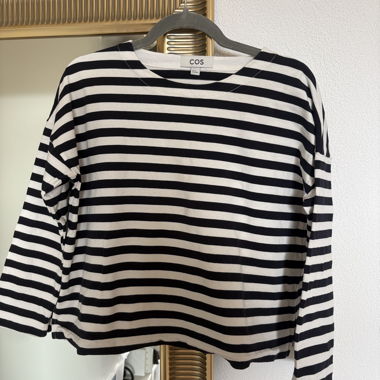 T-shirt manches longues COS rayé XS