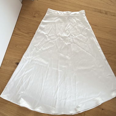 Jupe en soie blanche