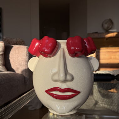 Vaso fatto a mano con paprika
