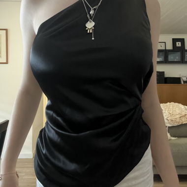 Black Satin Top