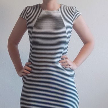 Etuikleid gestreift S