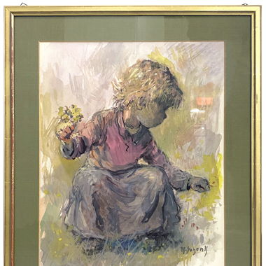 Nachdruck, Aquarell von Karl Schenck