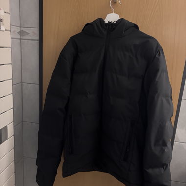 Black Winter Jacket with Hood