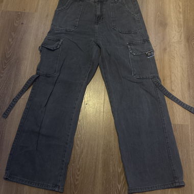 Grey Cargo Jeans