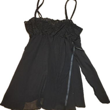 Satin and lace top