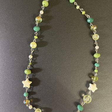 Collana verde / argento