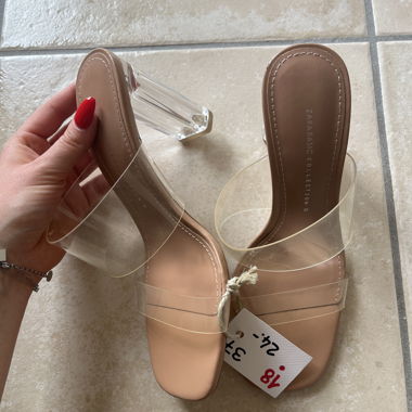 Zara Transparent Sandals