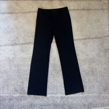 BLACK STRAIGHT-LEG TROUSERS / ZARA BASIC