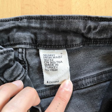 Jeans skinny a vita alta