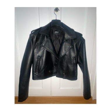 Veste en cuir noir d’ONLY
