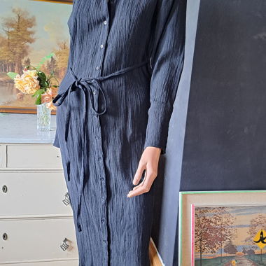 Hemdblusenkleid 90s vtg CLOTHES Maxi Kleid S