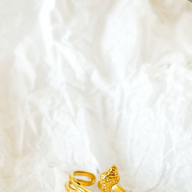 Snake Gold Ring - 18k vergoldet
