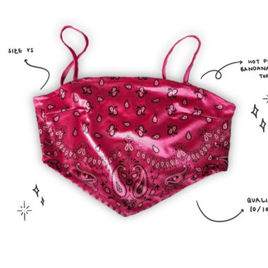 Pink Bandana Top