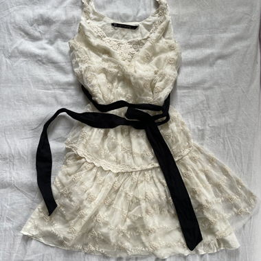 Abito vintage con lacci