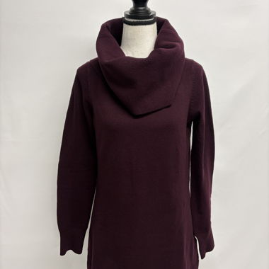 Turtleneck Sweater Aubergine M Knit long