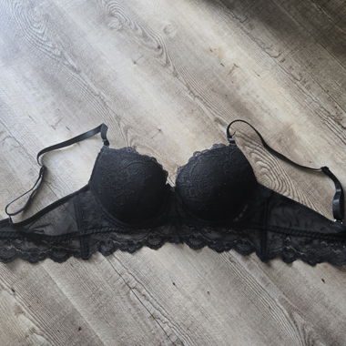 Black Lace Bra