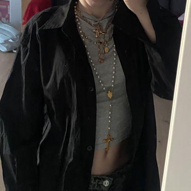 black blouse shirt