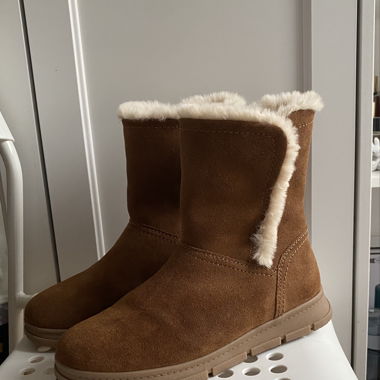 Stivali 5th Avenue in pelle vera con pelliccia