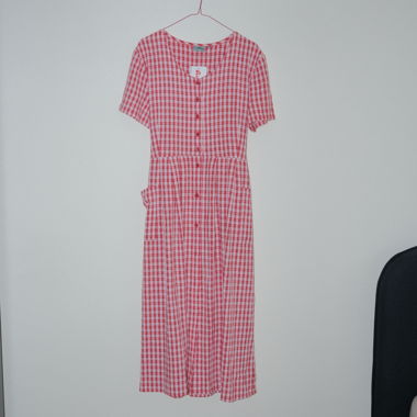 Robe vintage cotton à carreaux 