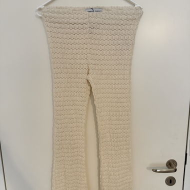 Bershka Cream Knit Pants