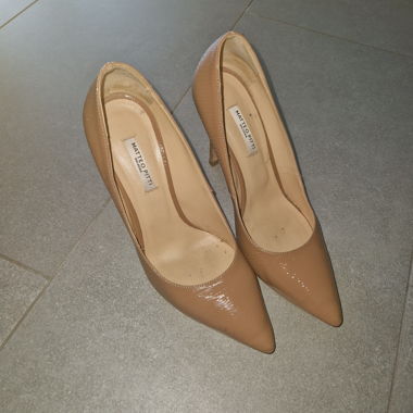Nude leather décolleté Matteo Pitti, size 38