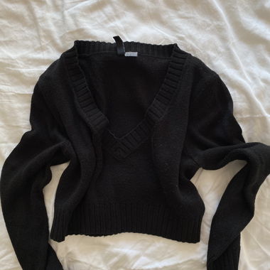 Maglione cropped nero