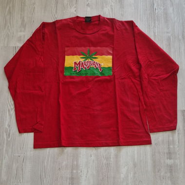 T-shirt rouge manches longues