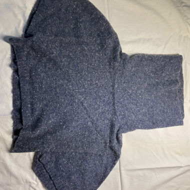 Kurzarm-Pullover blau