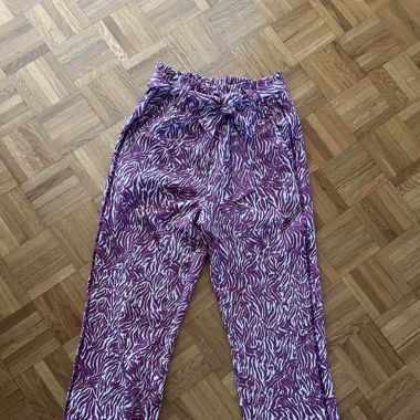 Pantalon large impression florale
