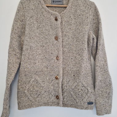 Cardigan in lana Gottstein beige