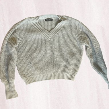 Pull en maille gris SHEIN