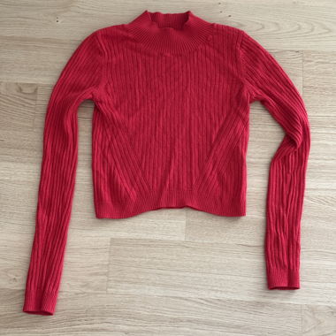 Roter Rollkragenpullover von TOPSHOP