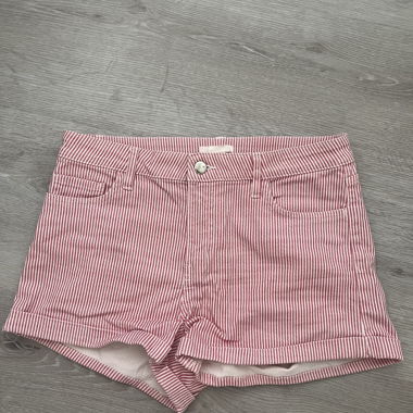 Gestreifte rot weiss Shorts / Hotpants
