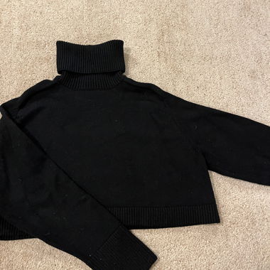 Maglione dolcevita nero
