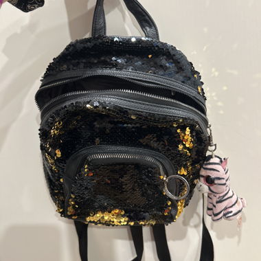 Zaino Nero con Paillettes