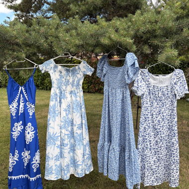 Lot de Robes fleurie bleue 