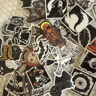 Lot de stickers gothiques