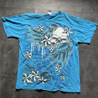 T-shirt à Tête de Mort Graphique