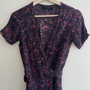 AllSaints Wickelkleid mit Blumen