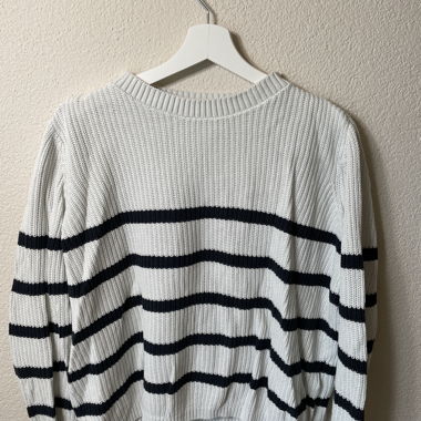  gestreifter Strickpullover S