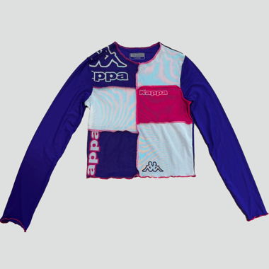 Vintage Kappa women's see-through long sleeve