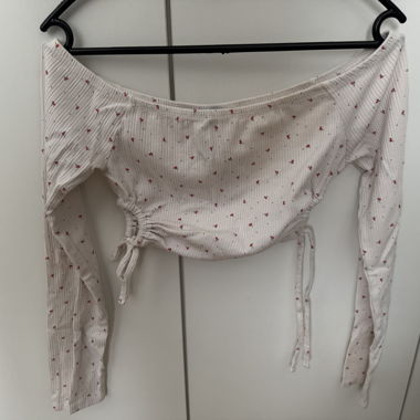 Crop Top Bershka à Cerises 