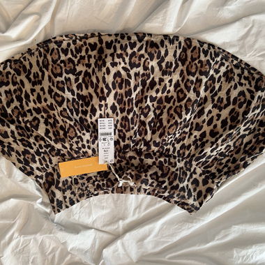 Gonna con stampa leopardata