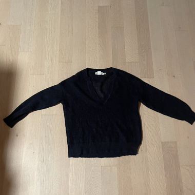 Navy V Neck Sweater 